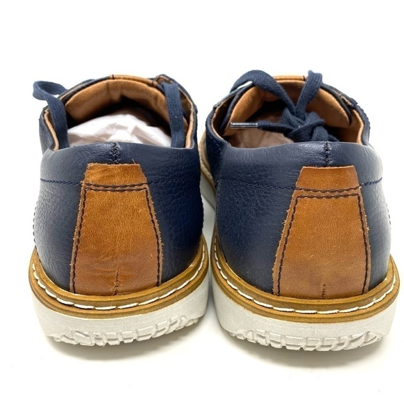 Josef Seibel Quentin 03 ocean Combi leather oxford sneakers - Picture 5 of 8